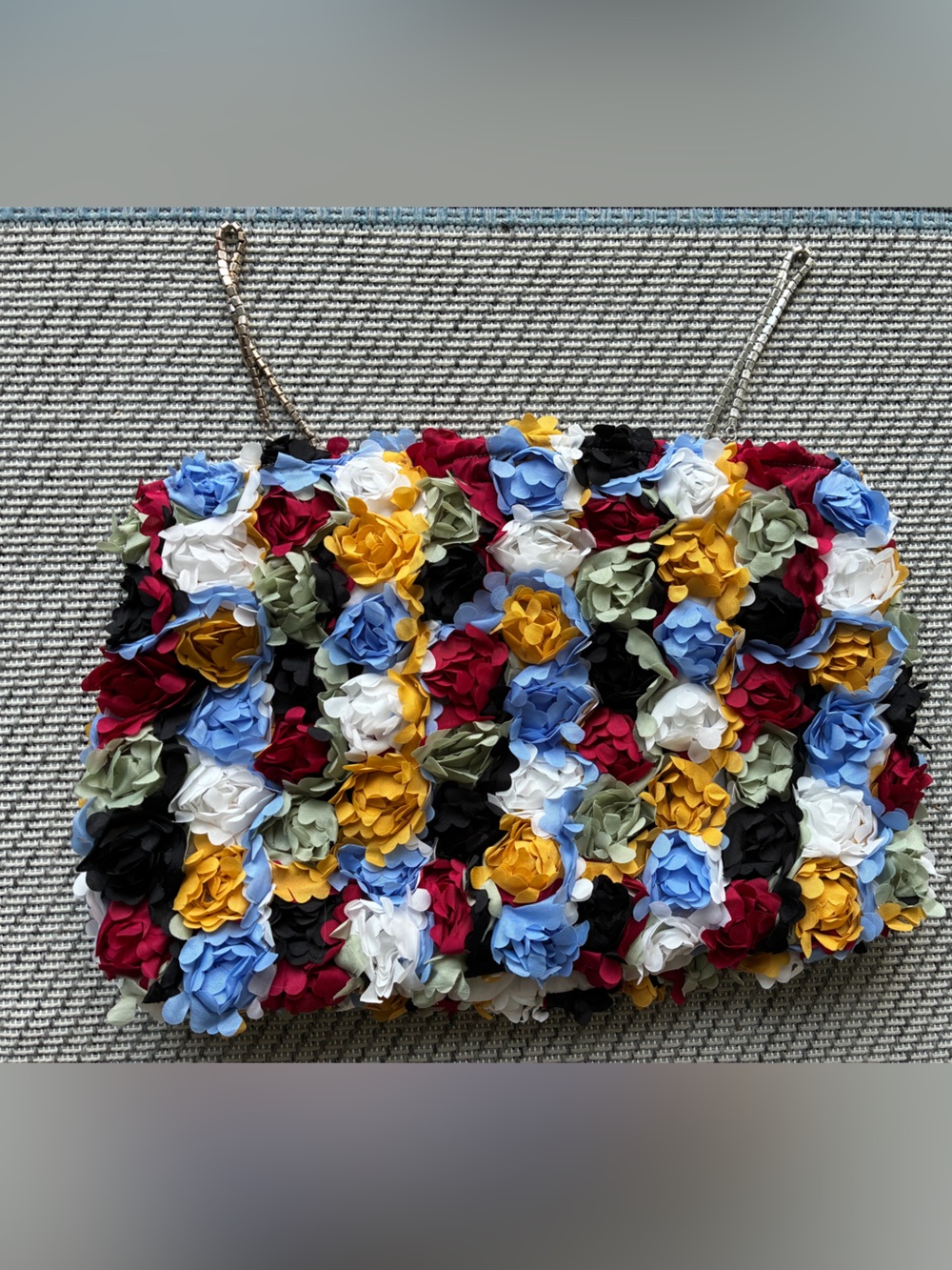 Queen of Sparkles 3D floral crop top
